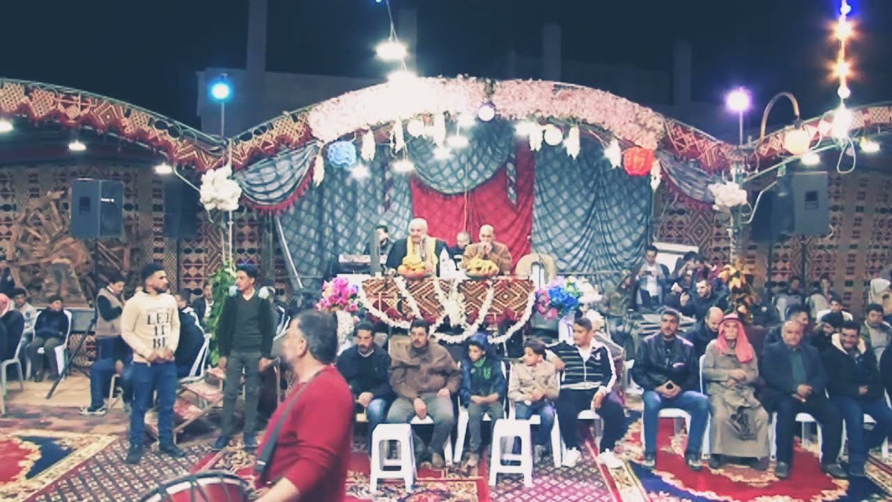 الشاعر اسامة السمرة وعلاء شلهوم حفل زفاف الشاب أمين محمد حمرة٢٠٢١/٣/١٨