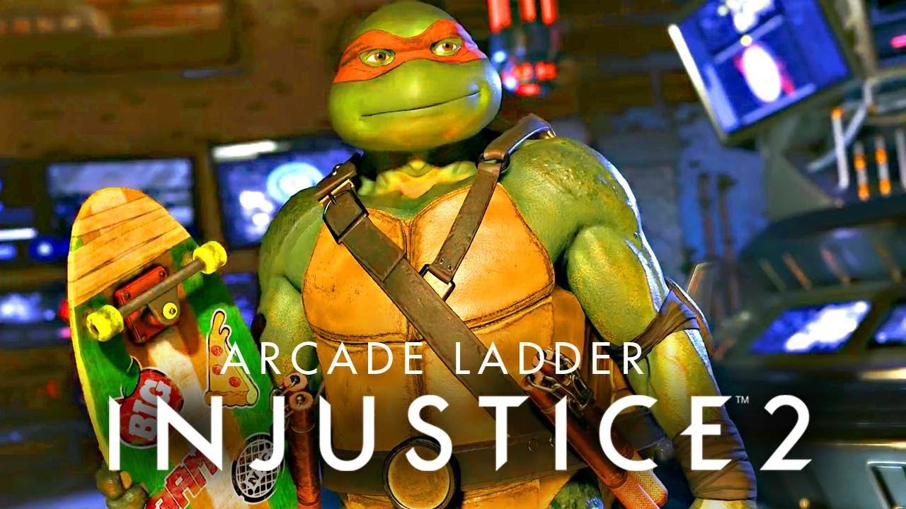 Injustice 2: Michelangelo (Tartarugas Ninja) Arcade e Final | Dublado PT-BR