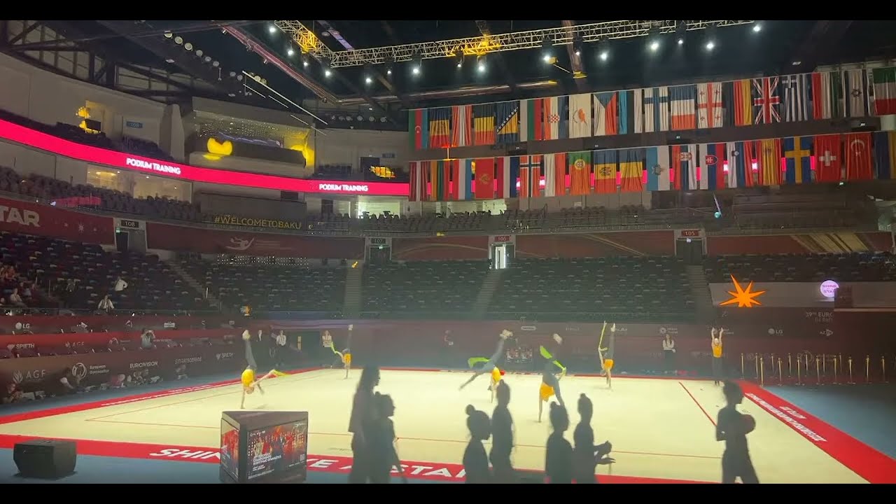 Junior Group Team Ukraine 5 Ropes Podium Trainings - European Championships Baku 2023
