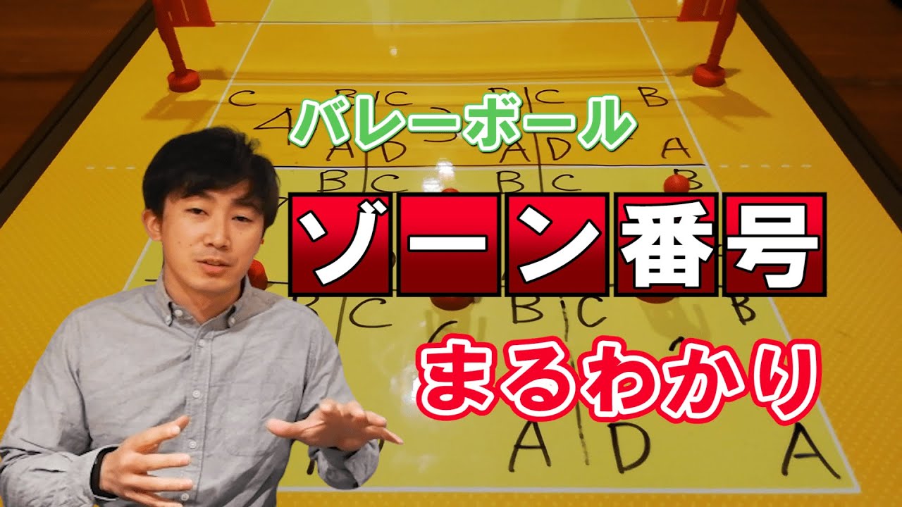 バレーボールコートのゾーン番号をわかりやすく解説します