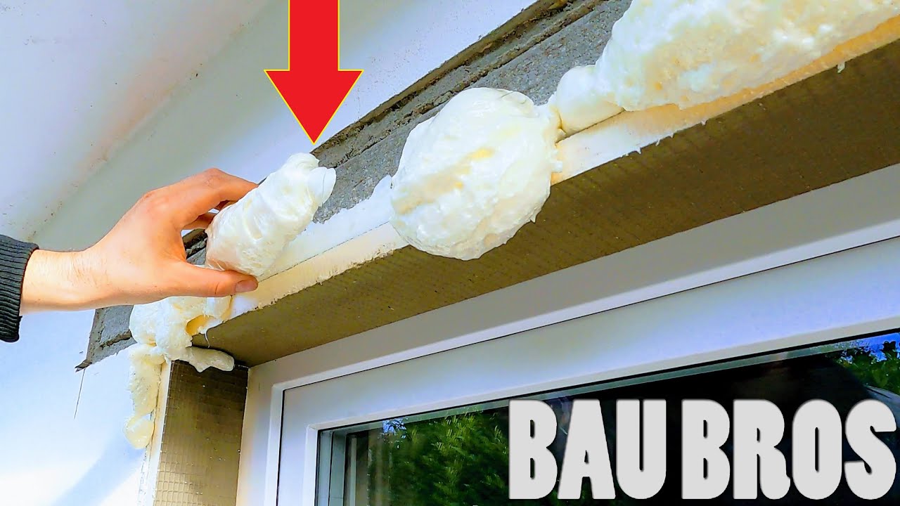 Au&szlig;enLaibung einfach ankleben: Fenster Laibung aus Schaum und Bauplatte