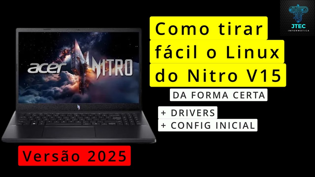 Novo Acer Nitro V15 / outra forma para instalar o Windows