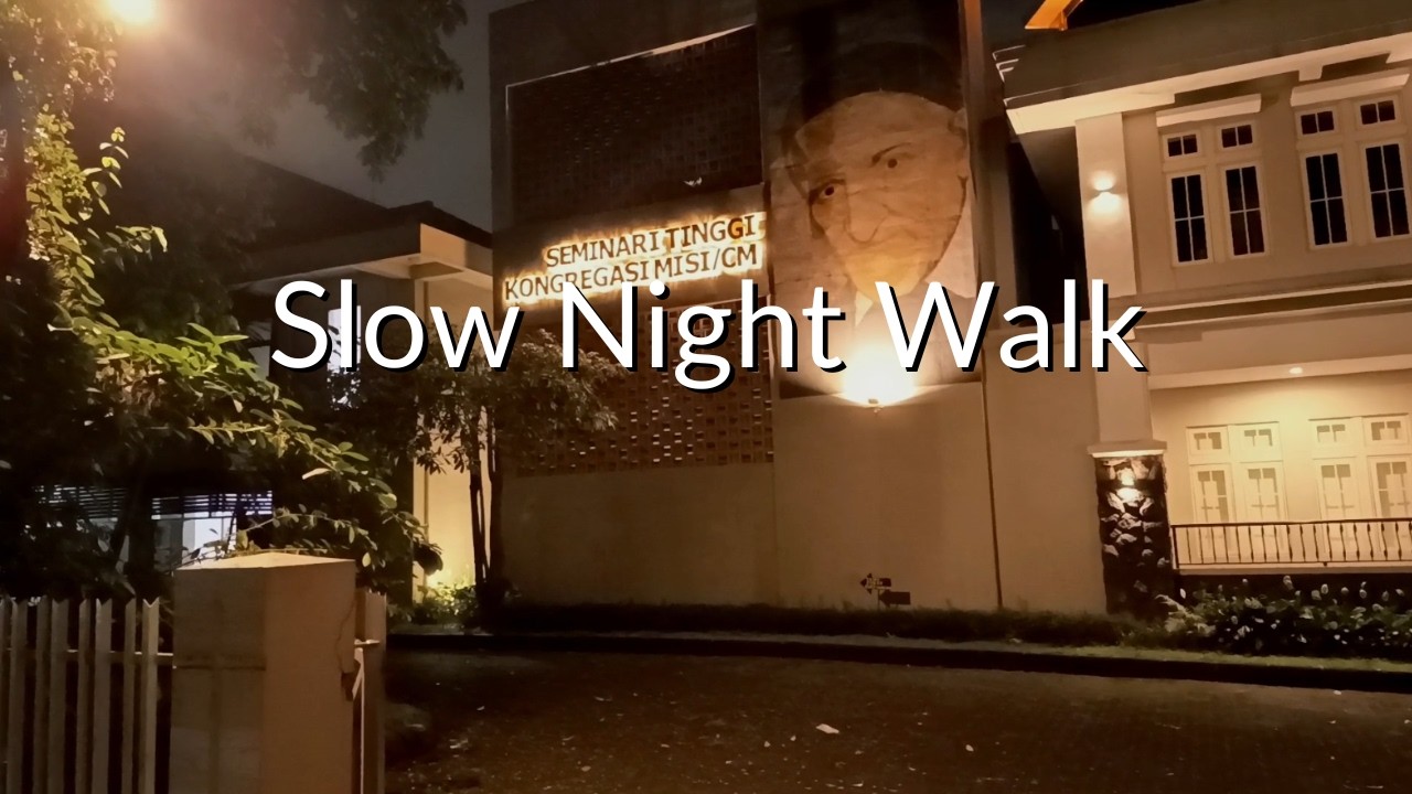 Slow Night Walk in Langsep Area | Malang City | 10 Minutes