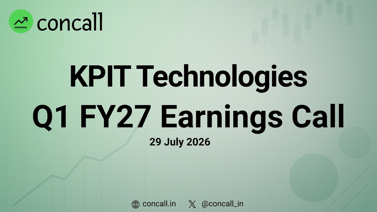 KPIT Technologies Q1 FY27 Earnings Conference Call | Concall.in