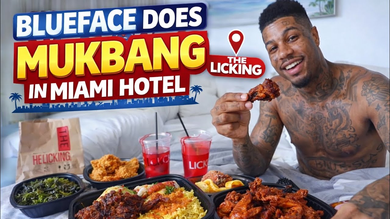 Blueface устроил мукбанг в отеле Майами