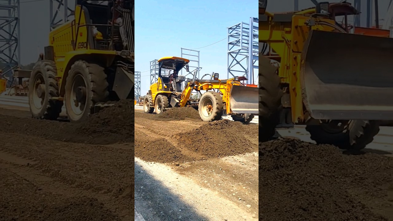 MAHINDRA G90 GRADER DLC GRADING WORK💪💥💪 #grader #mahindra #trending