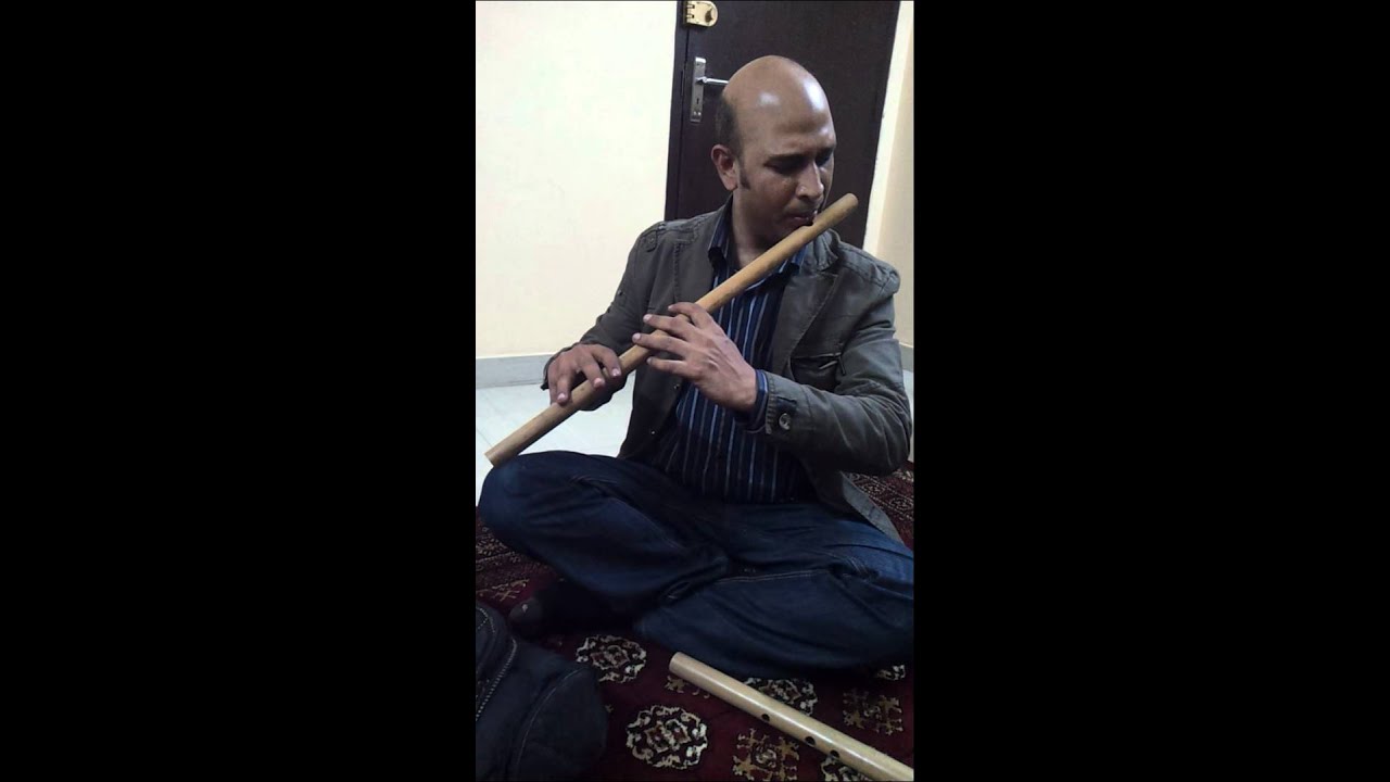 Baqir Abbas playing Subhash Thakur's Flutes (Punam Flutes)