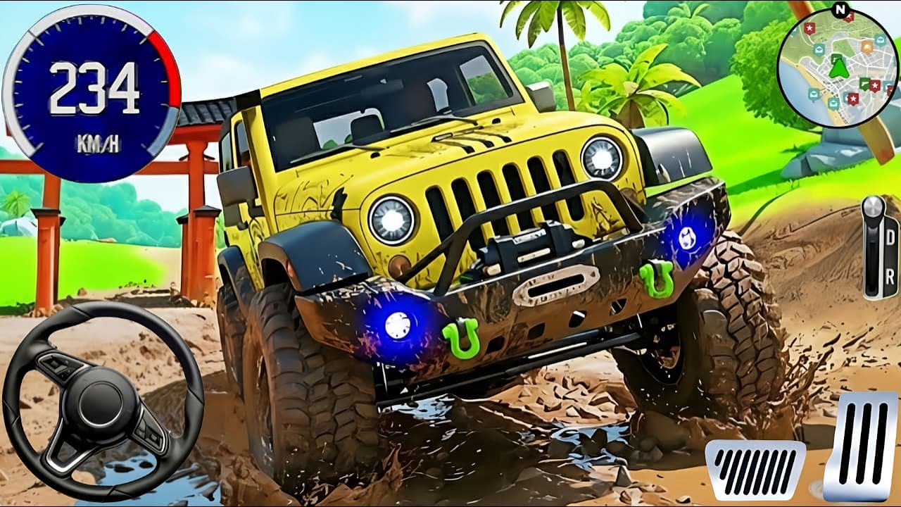 4x4 Offroad Jeep Driving Simulator 3D - Drive SUV 4x4 jeep Offroad Game - Android GamePlay