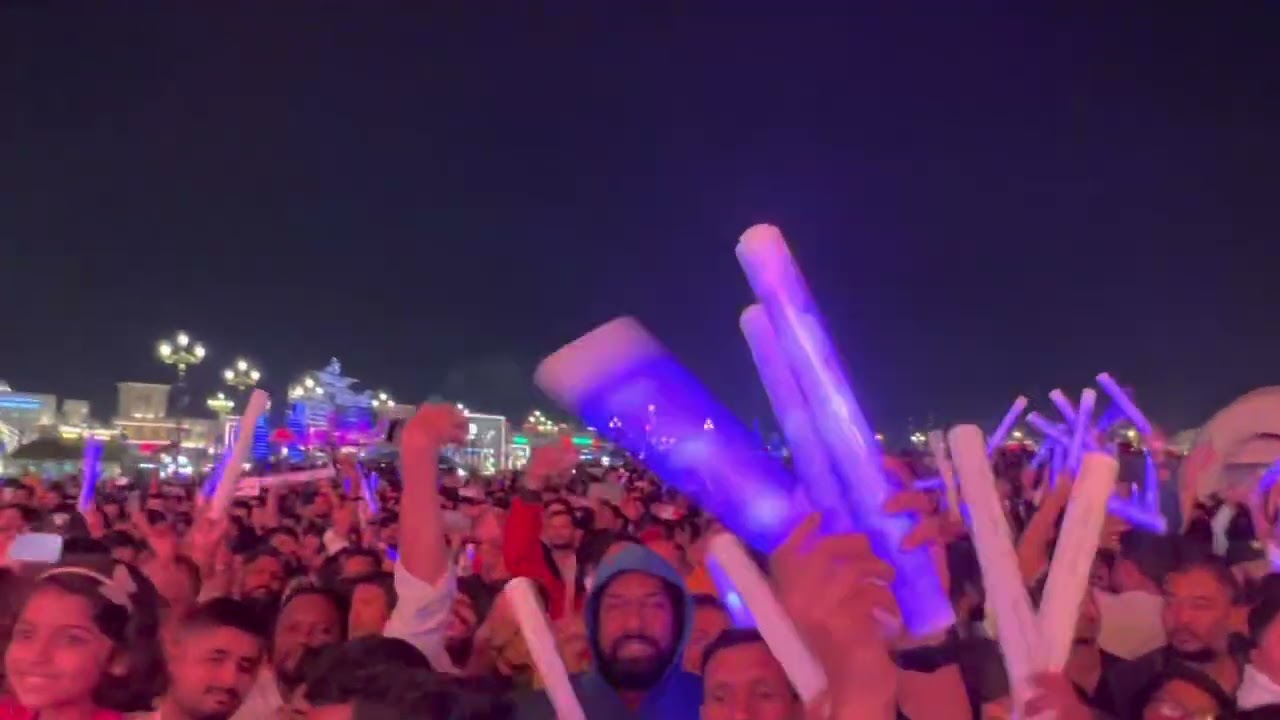 India Pavillion Performance at Global Village Dubai Happy New Year with Countdown Firewerks Show