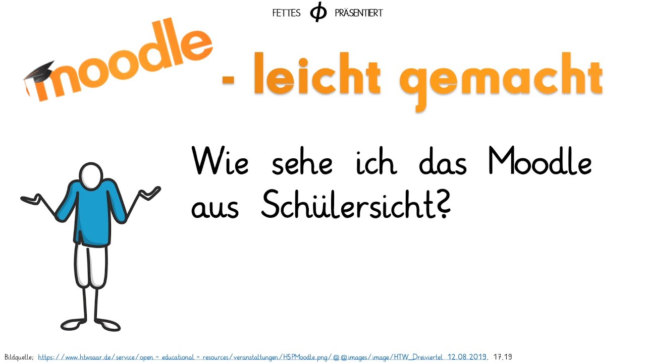 Moodle - leicht gemacht: In die Schüleransicht wechseln