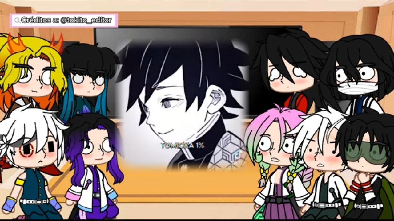 Hashiras+Tomioka FEM reaccionan a Tomioka ✨️😏