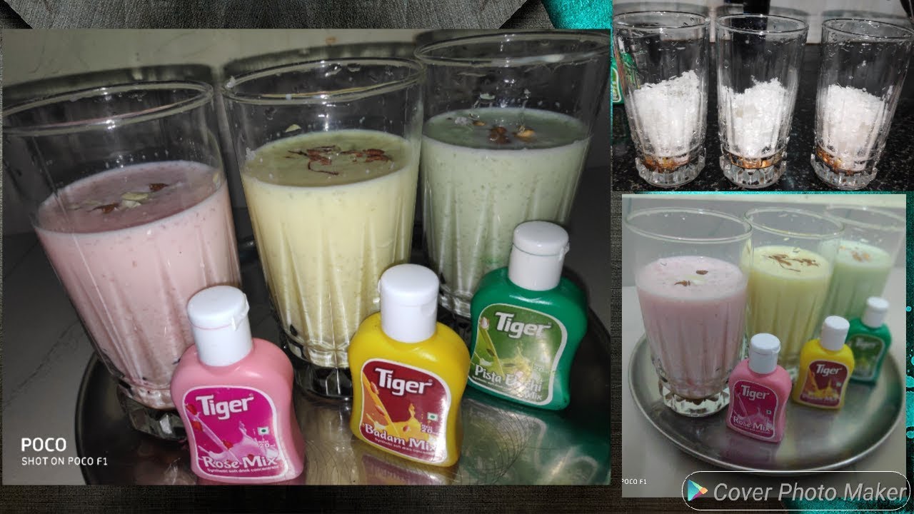 Healthy drink for summer/ 2mins for preparation/badam/rose/pista