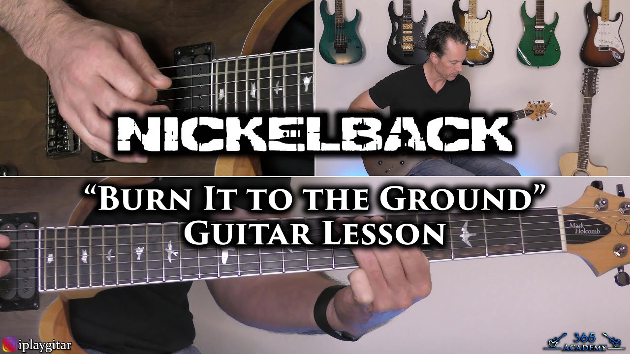 Nickelback - Burn It to the Ground (Урок игры на гитаре)