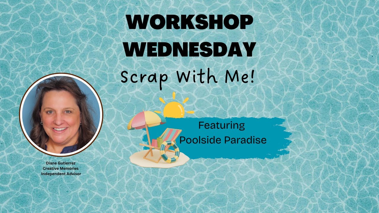 Quick & Cute Poolside Paradise Scrapbooking Layout