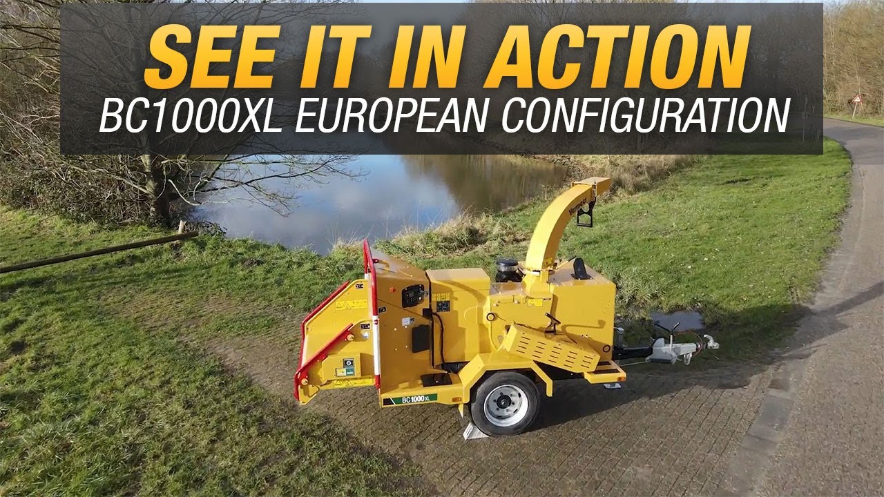 Features of the Vermeer BC1000XL European configuration brush chipper
