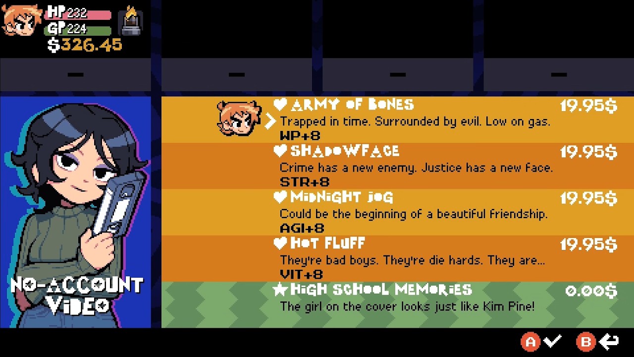 Scott Pilgrim EX | All Store Locations and Items