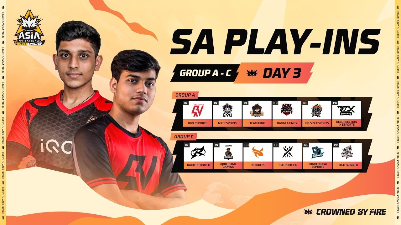[EN] FFMAI 2026 Summer | South Asia Play-Ins Day 3 | Group A - C
