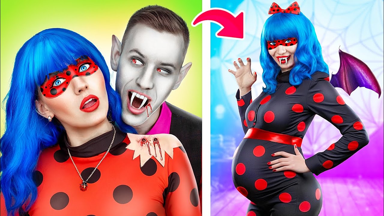 Miraculous Ladybug Grávida na Família dos Vampiros! Ladybug e Cat Noir se Divorciaram!