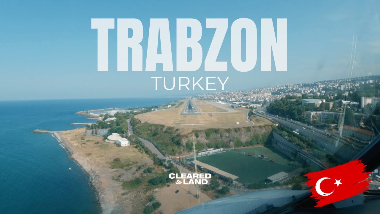 TRABZON | AIRBUS A320 LANDING 4K