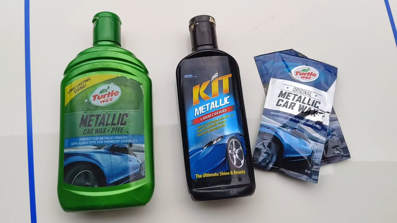 Uji Semua Wax Metallic : Turtlewax Metallic PTFE v KIT Metallic v Turtlewax Metallic Biru