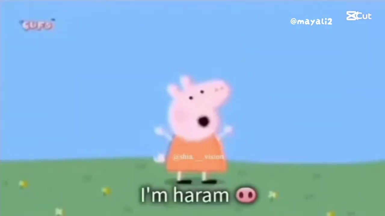 Peppa pig : i am haram🤨