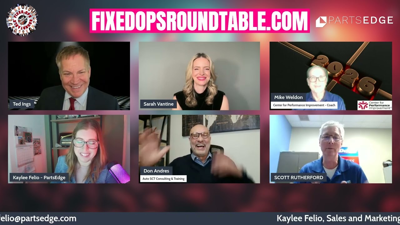 PartsEdge Panel - Kaylee Felio, Don Andres, Mike Weldon &Scott Rutherford at Fixed Ops Roundtable