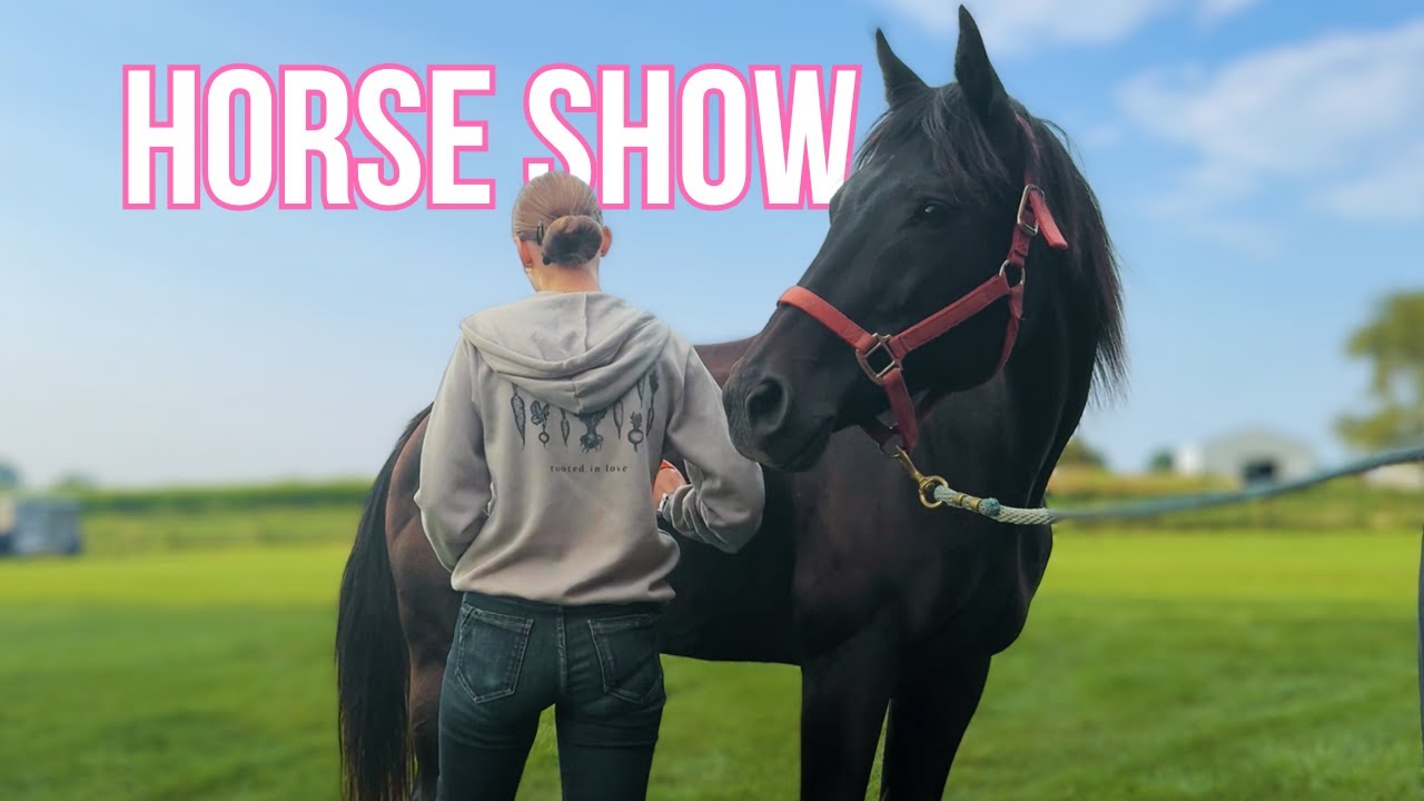 Come With Me to a HORSE SHOW | IT STORMED!