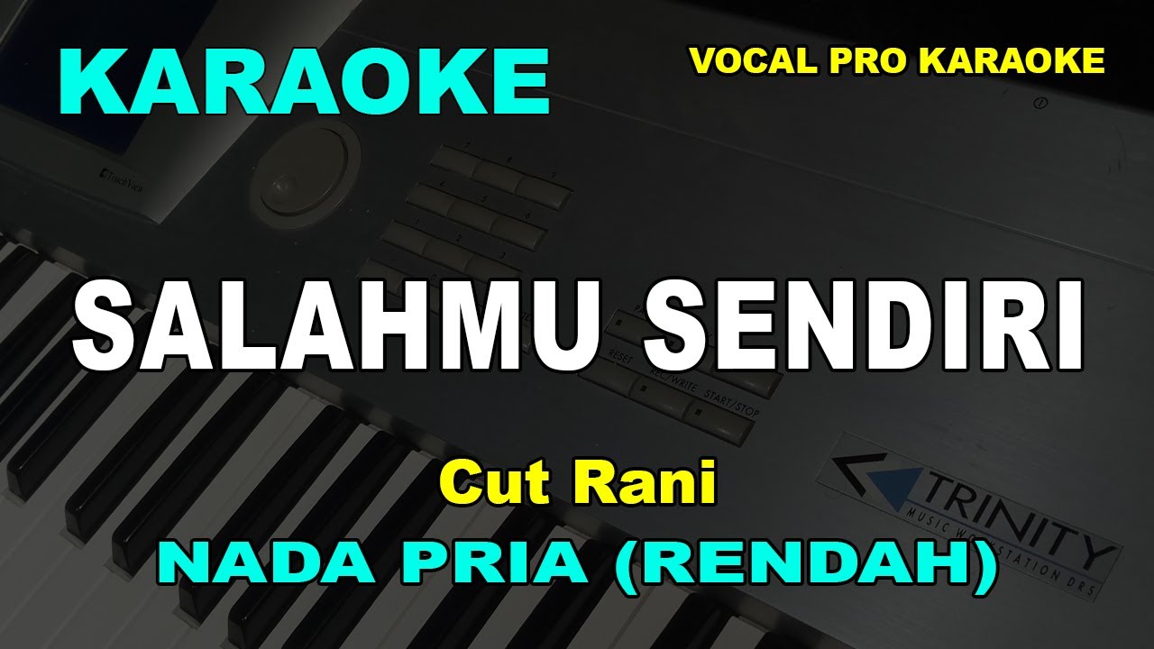 SALAHMU SENDIRI KARAOKE NADA PRIA/COWOK (RENDAH) CUT RANI