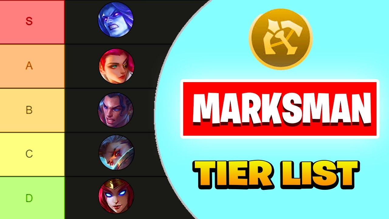 COPMPLETE Marksman TIER list - Find The BEST MARKSMAN Hero 2024