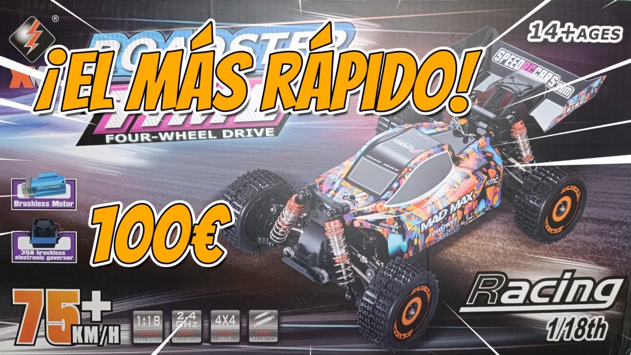 ¡El coche 1/18 más rápido del mundo! WLToys 184016. Análisis & Prueba de velocidad.