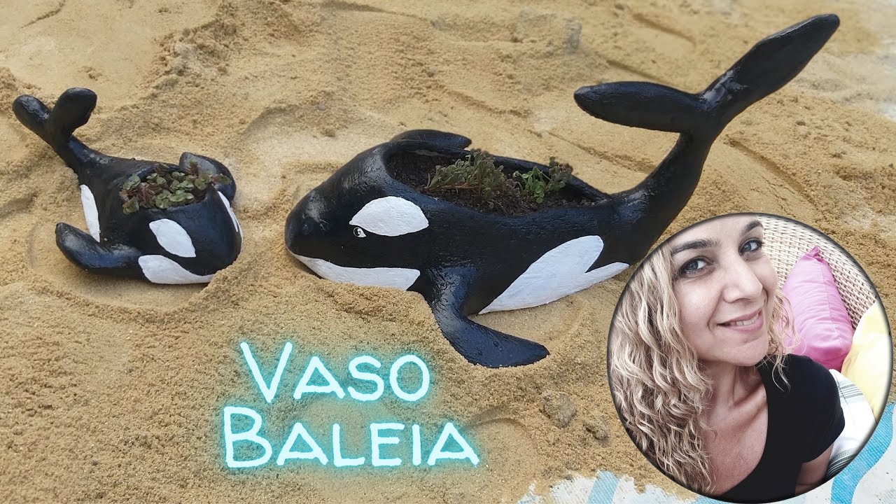DIY - Como Fazer Vasinhos lindas Baleias fazer e vender