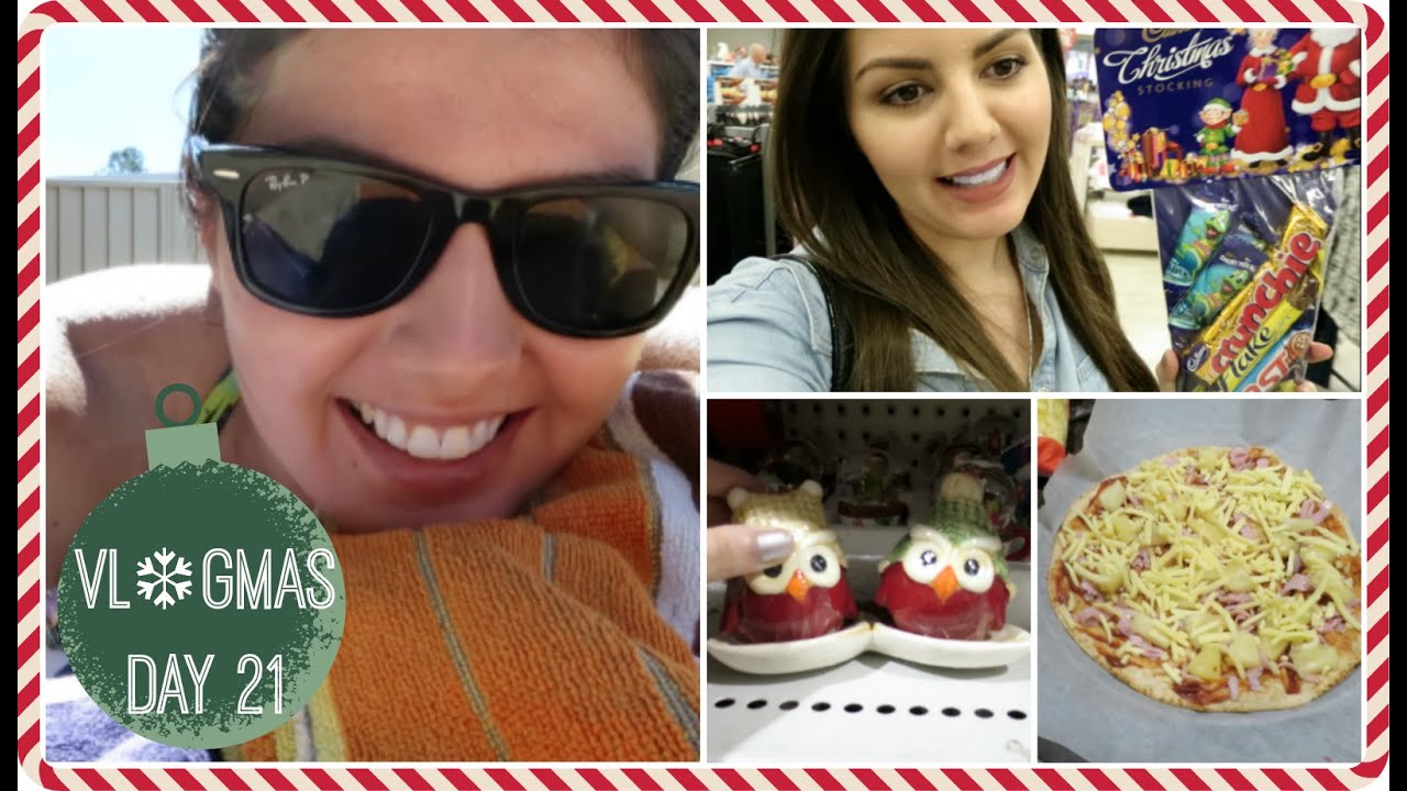 Vlogmas Day 21 // Shopped out, Pool time & Pizza cravings! // Rachael Jade