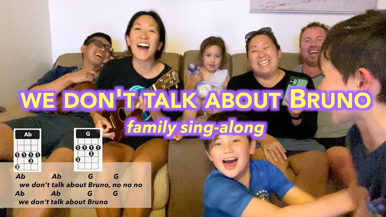 FAMILY SINGS We Don't Talk About Bruno // Cynthia Lin Ukulele Play-Along (Chords + Lyrics)