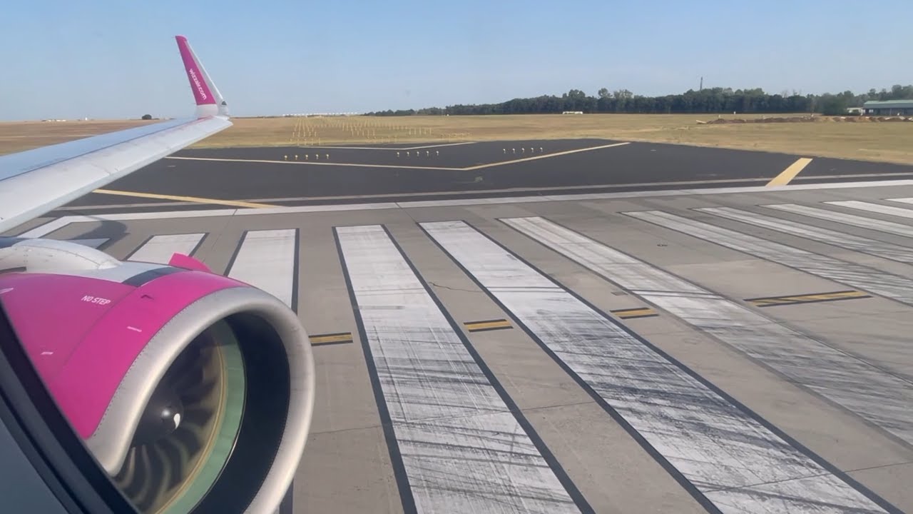 Bounce into Budapest! Wizzair Engine View LGW-BUD-LGW