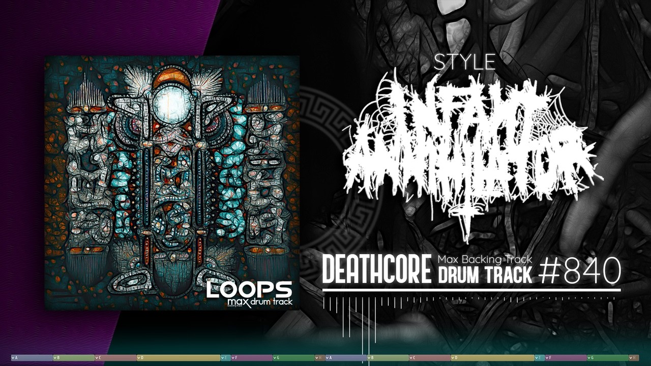 Deathcore Drum Track / Infant Annihilator Style / 160 - 120 bpm
