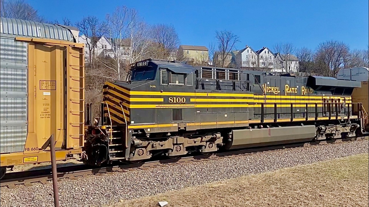 BEEN A WHILE!!... Nickel Plate Road Trails as Mid DPU with Cool Graffiti on NS 11N