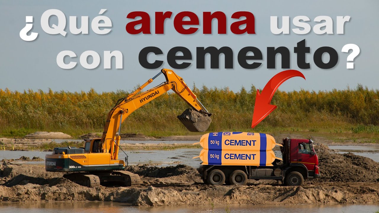 ¿Qué TIPO de ARENA se usa en la CONSTRUCCIÓN?