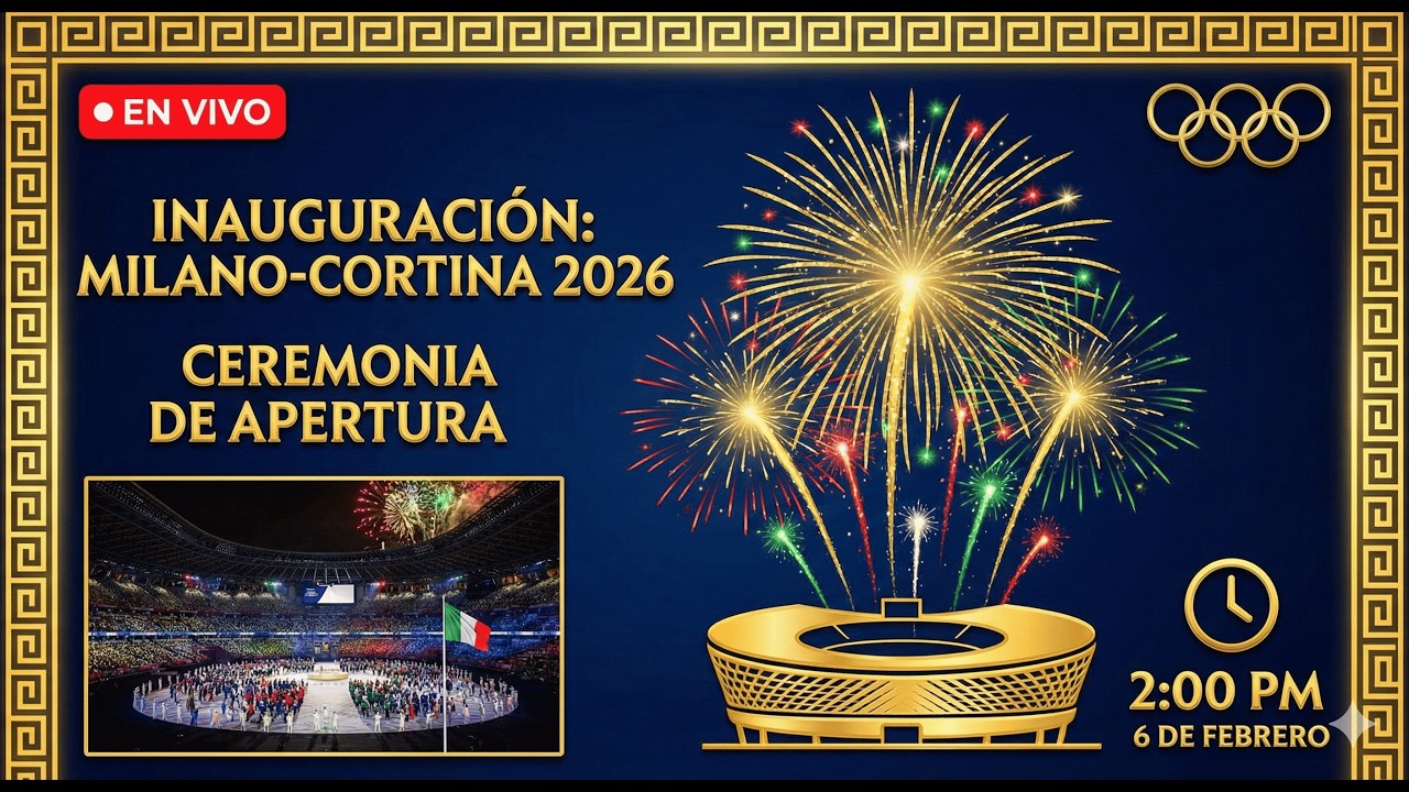 🟥 EN VIVO: Ceremonia de Apertura – Juegos Olímpicos de Invierno Milano‑Cortina 2026 ❄️🇮🇹