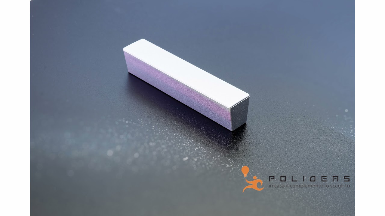 Maniglia per Mobili 80 - Effetto argento - Maniglia mobile moderna - 4K 60fps