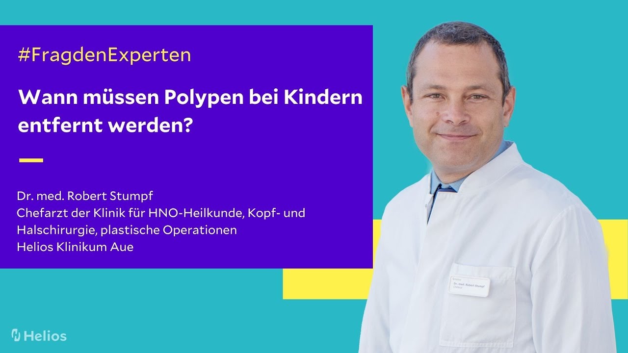 Chefarzt Dr.med. Robert Stumpf zum Thema: Polypen bei Kindern.