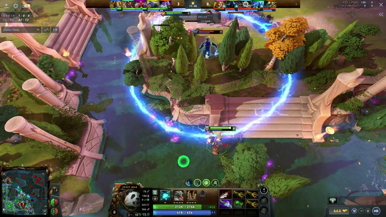 [Dota 2] Lone Druid (7.39e / 24-1 / Facet: Bear with Me)