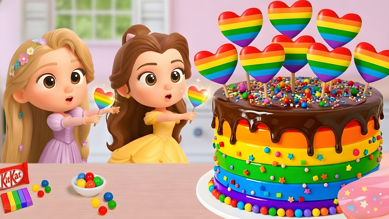 Miniature Rainbow Cake Recipe 🌈 Cute Mini Rainbow Heart Cake Decorating Ideas 💕💕💕 Yummy Teeny