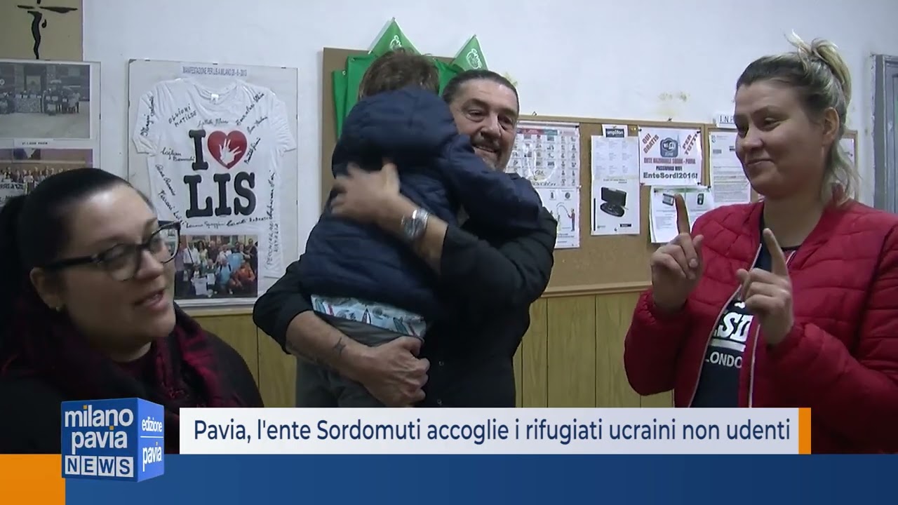 Pavia, l'ente Sordomuti accoglie i rifugiati ucraini non udenti