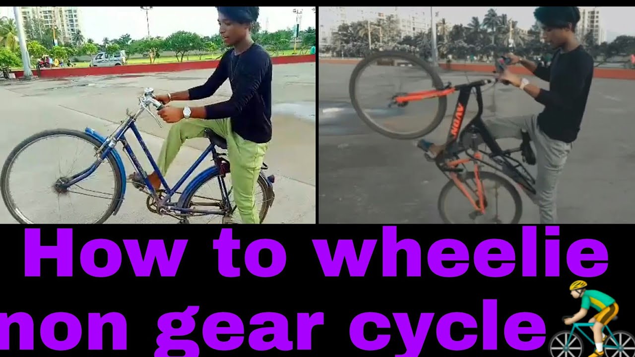 How to wheelie / non gear cycle in 20day 🚴 # DJ stunt rider