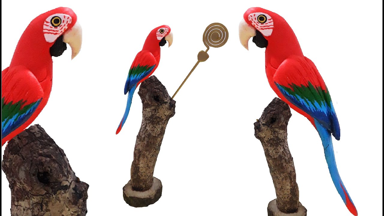 Arara em biscuit, Super Fácil de Fazer! / Biscuit Macaw, Super Easy to Make!