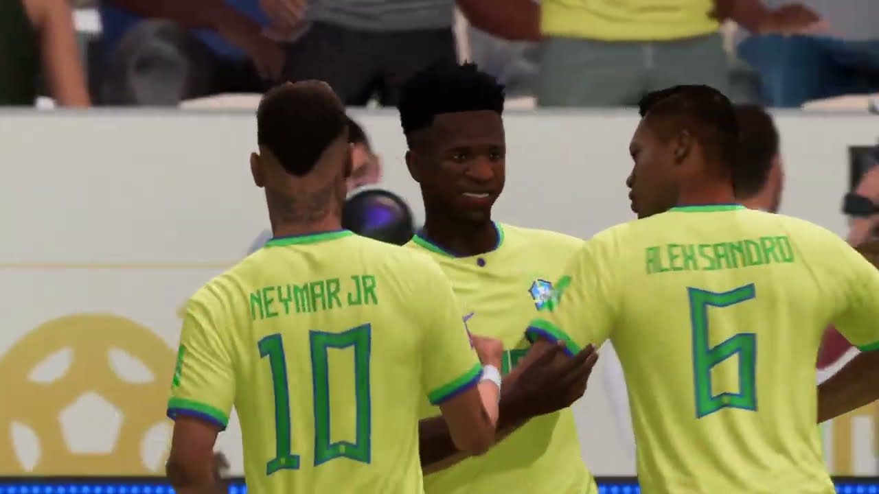 🚨 BRASIL X GANA FINAL COPA DO MUNDO QATAR 2O22 GAMEPLAY FIFA 23