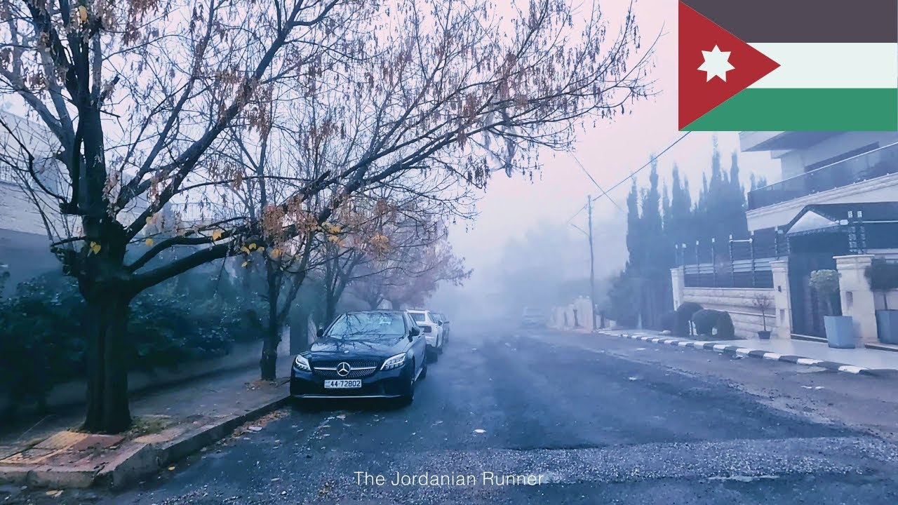 Running Through the Clouds 🌫️ | Foggy Morning Run in Amman (4K)