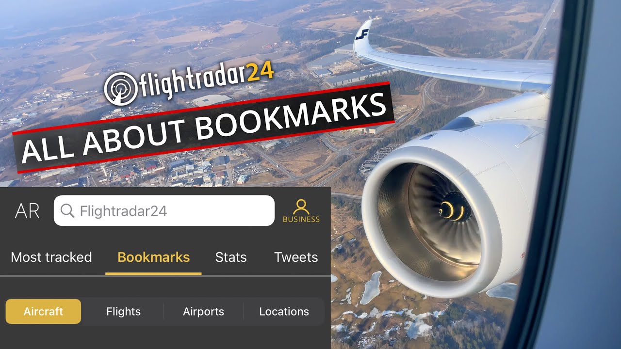 How to use bookmarks on the Flightradar24 app #shorts