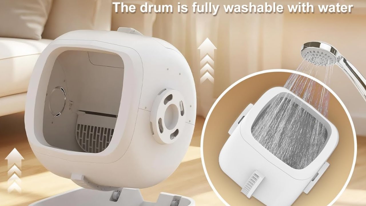 Automatic Cat Litter Box • Self Cleaning & App Control 🐈🧼 | Quiet, Safe, for Medium Cats & Kittens