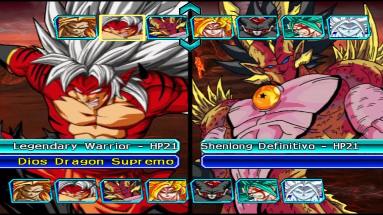 TEAM LEGENDARY WARRIOR vs TEAM SHENGLONG DEFINITIVO || DRAGON BALL Z BUDOKAI TENKAICHI 3